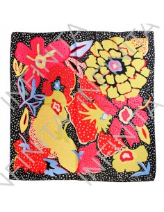 Pañuelo Pointillist Garden Black