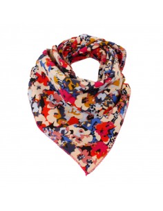 Pañuelo Floral Fusion Blue 70x70