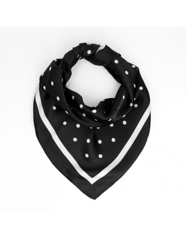 Pañuelo Dots Black (70x70)