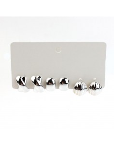 Aro Set Chunky Silver