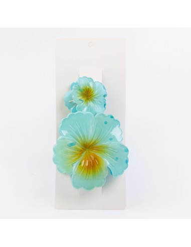 Broche Set x2 Flor Hibiscus