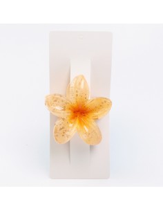 Broche Flor Hawaiana Gold Splash