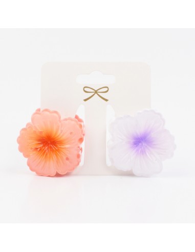 Broche Set x2 Mini Hibiscus