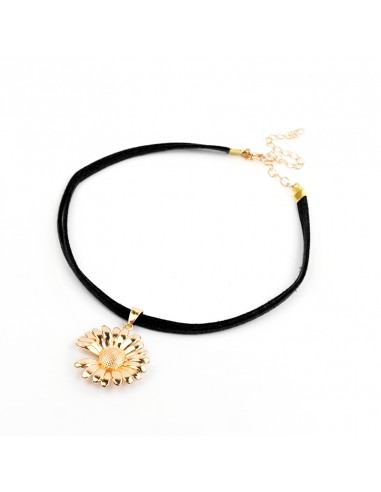 Choker de Gamuza Golden Sunflower