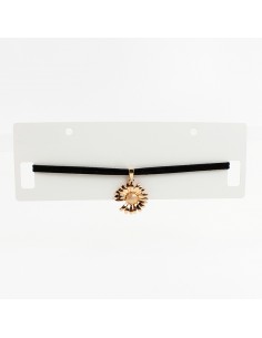 Choker de Gamuza Golden Sunflower