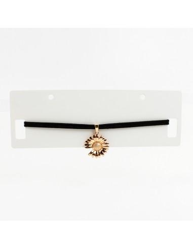 Choker de Gamuza Golden Sunflower