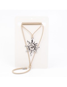 Collar de Gamuza Silver Solar Spirit