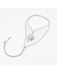 Collar de Gamuza Silver Solar Spirit