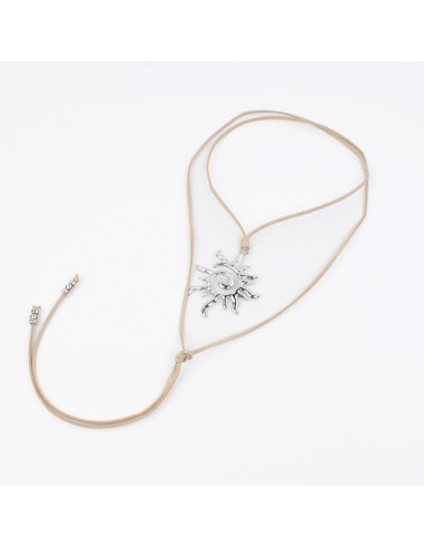 Collar de Gamuza Silver Solar Spirit