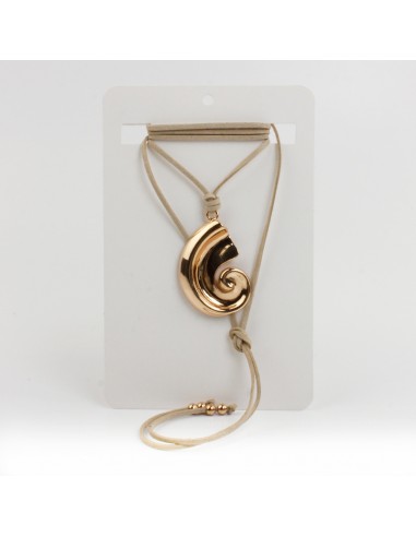 Collar de Gamuza Gold Shell