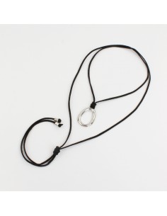 Collar de Gamuza Silver Orb