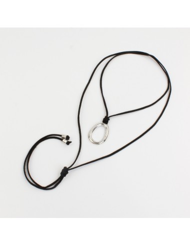 Collar de Gamuza Silver Orb