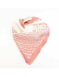 Pañuelo Dots Big Rose (70x70)