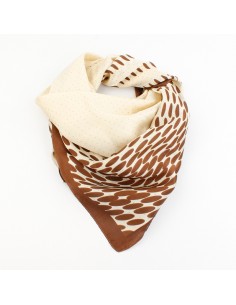 Pañuelo Dots Big Brown (70x70)