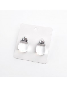 Aro Chunky Crystal Drop Silver