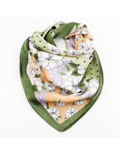 Pañuelo Dots Flower  (70x70)