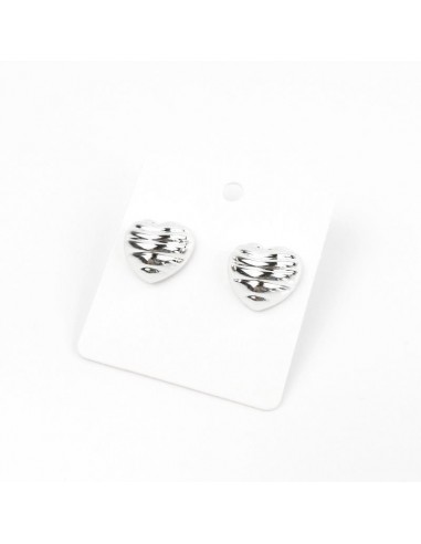 Aro Heart Striped Silver