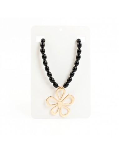 Collar Flexible Gold Flower