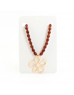 Collar Flexible Gold Flower