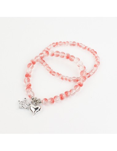 Set Pulseras Elásticas Silver Shine