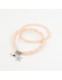 Set Pulseras Elásticas Silver Shine