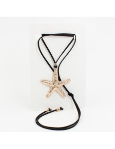 Collar de Gamuza Gold Summer Star