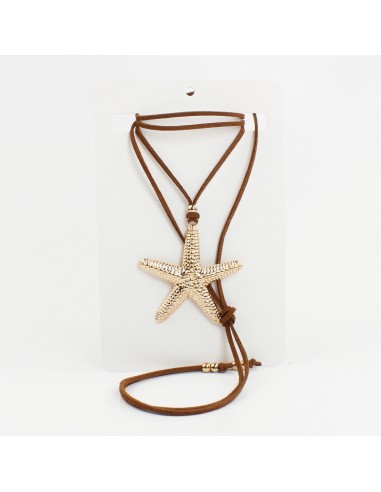 Collar de Gamuza Gold Summer Star