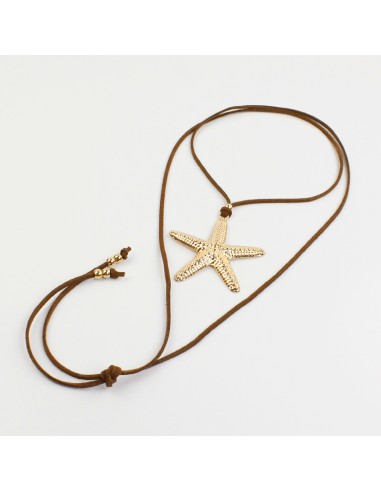 Collar de Gamuza Gold Summer Star