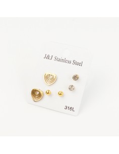 Mini Acero Cuore Gold (J7635)