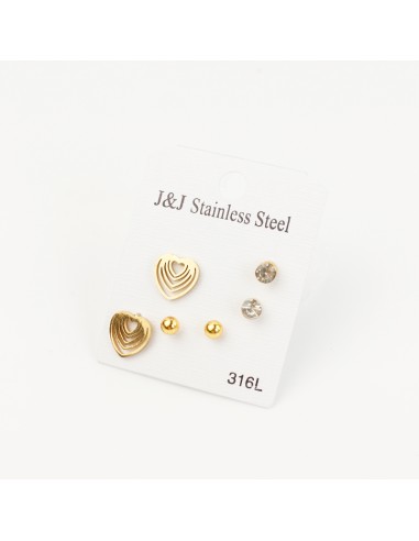 Mini Acero Cuore Gold (J7635)