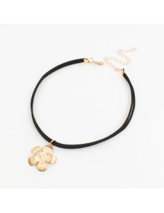 Choker de Gamuza Fancy Flower