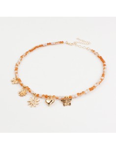 Collar Multicharms Flexible Spring Love