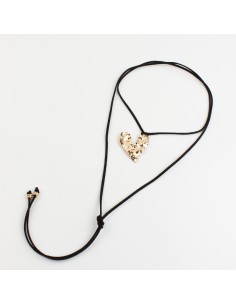 Collar de Gamuza Love Heart