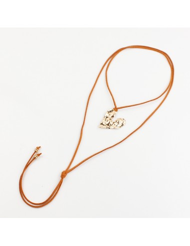 Collar de Gamuza Love Heart