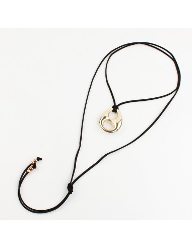 Collar de Gamuza Gold Circle
