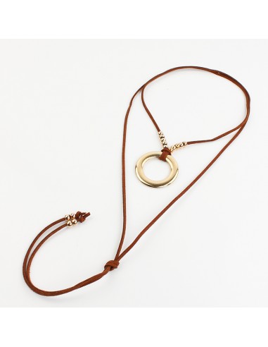 Collar de Gamuza New Circle Gold