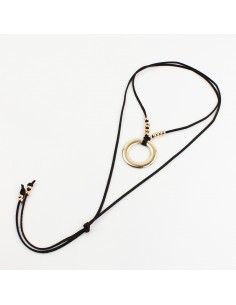 Collar de Gamuza New Circle Gold