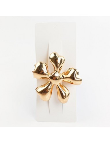 Broche Metal XXL Organic Flower Gold