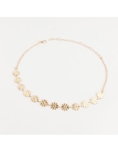 Choker de Cdena Flowers Gold Chain