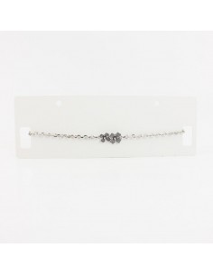 Choker de Cadena Silver Flowers