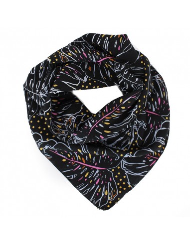 Pañuelo Monstera Black & Color 70x70