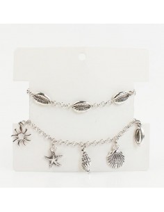 Set Pulseras de Cadena Sea Charms