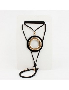 Collar de Gamuza Black Golden