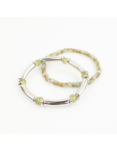 Set de Pulseras Elásticas Modern Silver