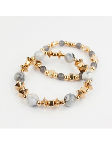 Set Pulseras Elásticas Gold Vibe