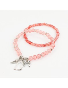 Set Pulseras Elásticas Silver Bow