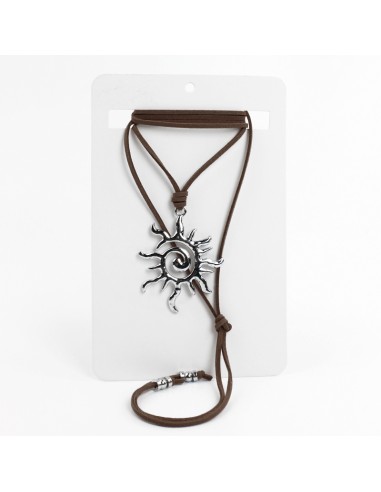 Collar de Gamuza Silver Solar Spirit