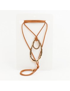 Collar de Gamuza Golden Ovals