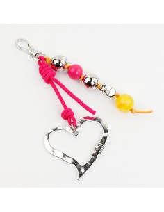 Llavero Bagcharm Disco Heart