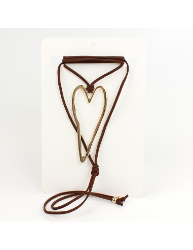 Collar de Gamuza Gold Love